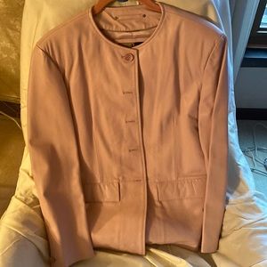 Womens pink leather jacket